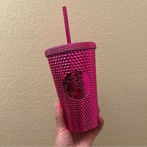 Starbucks Grande Studded Pink Chrome